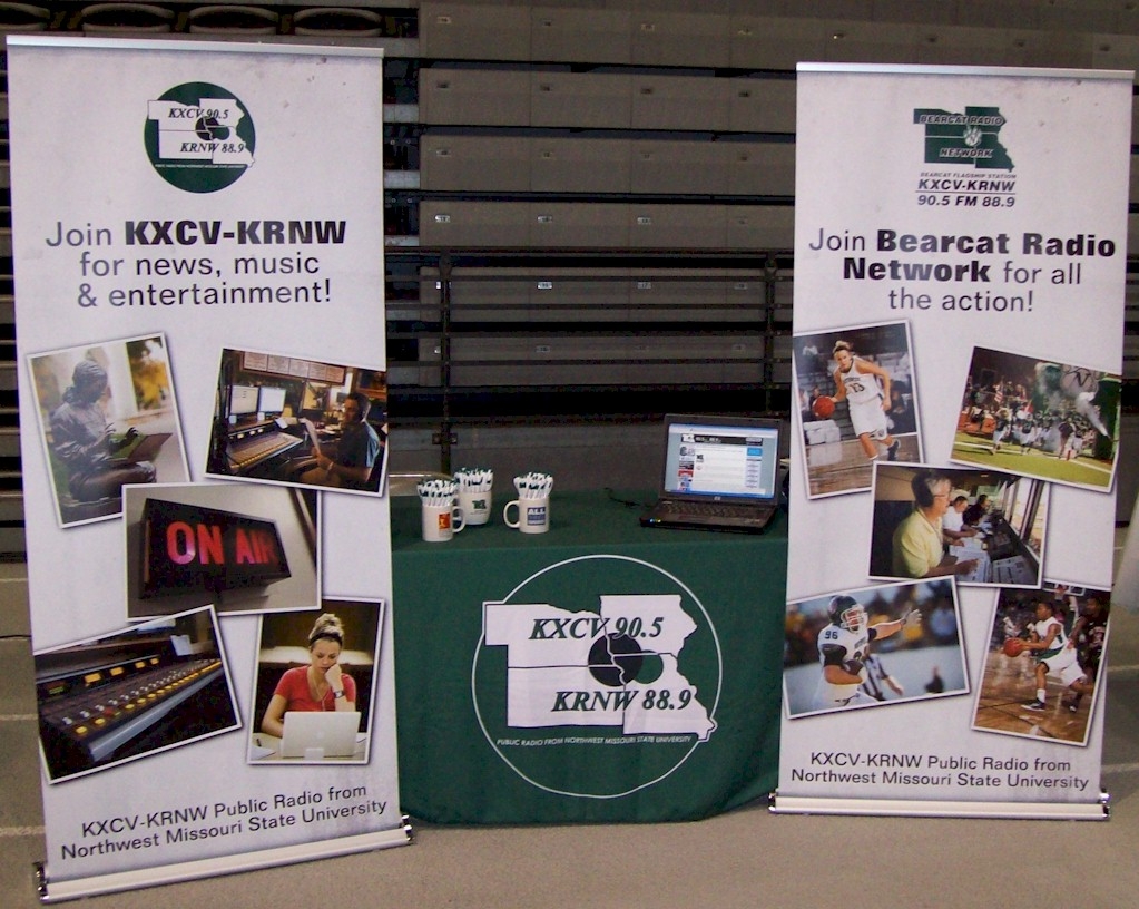 Our booth at the Northwest Career Day